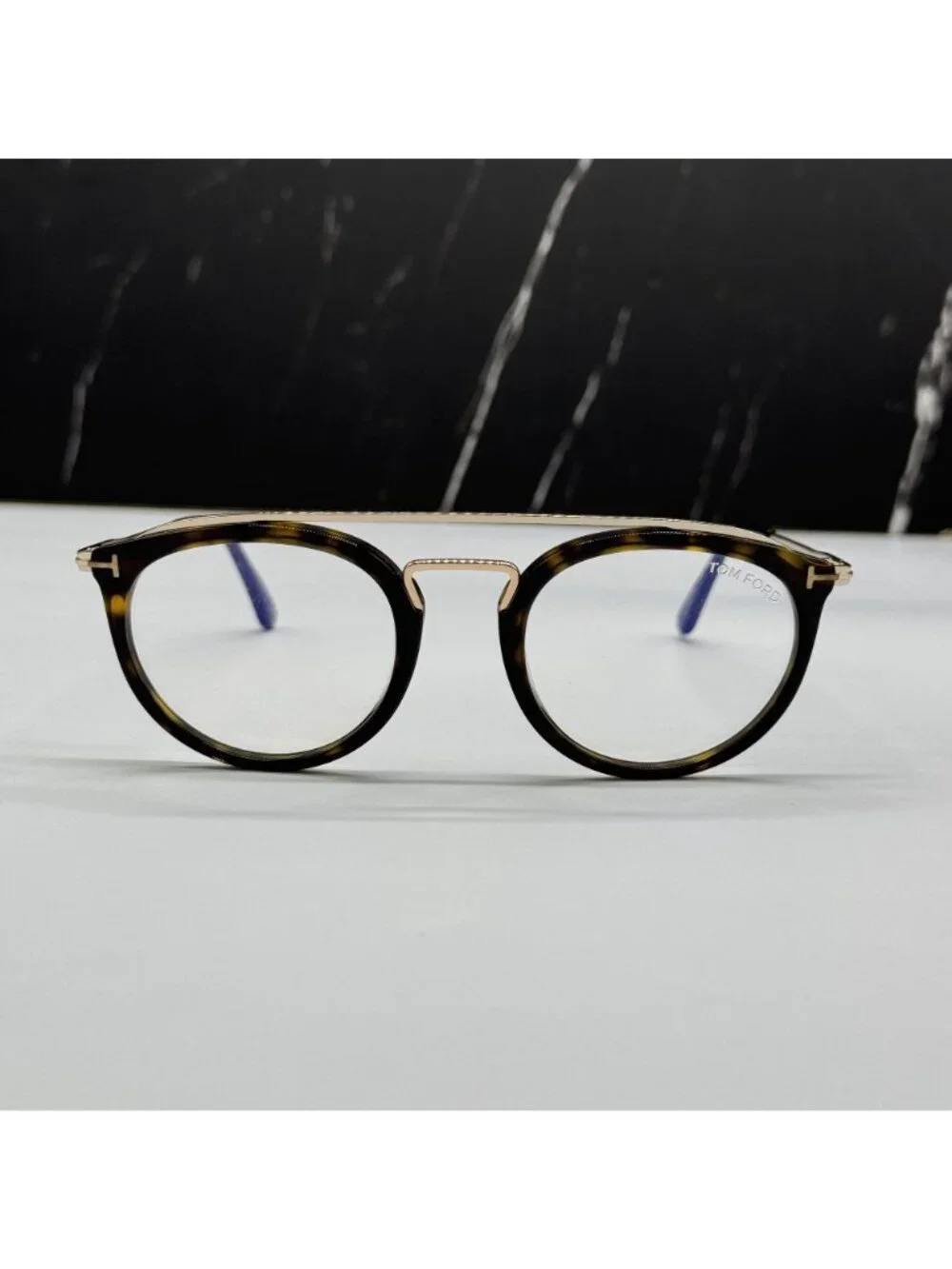 NEW TOM FORD TF5516 052 HAVANA/GOLD WOMEN ROUND EYEGLASSES TOM FORD FT5516 052